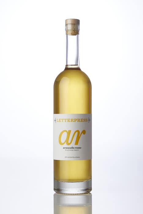 Letterpress Arancello Rosso - Bottle